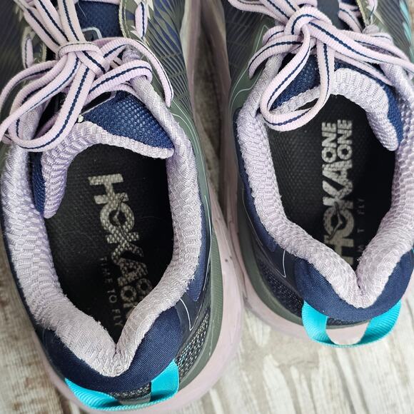 Hoka One One Ahrahi 8 blue and purple running shoes sneakers womens size 7.5 - Picture 9 of 9